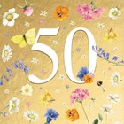 Kaart flowers by Marjolein Bastin 50 jaar